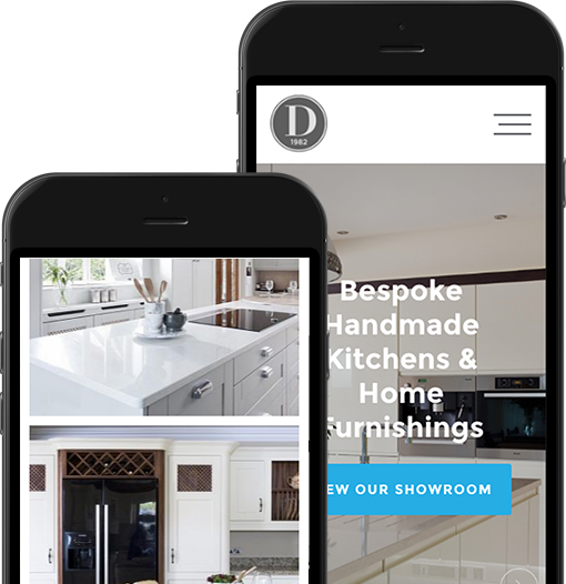 Dorans Kitchens - mobile layout